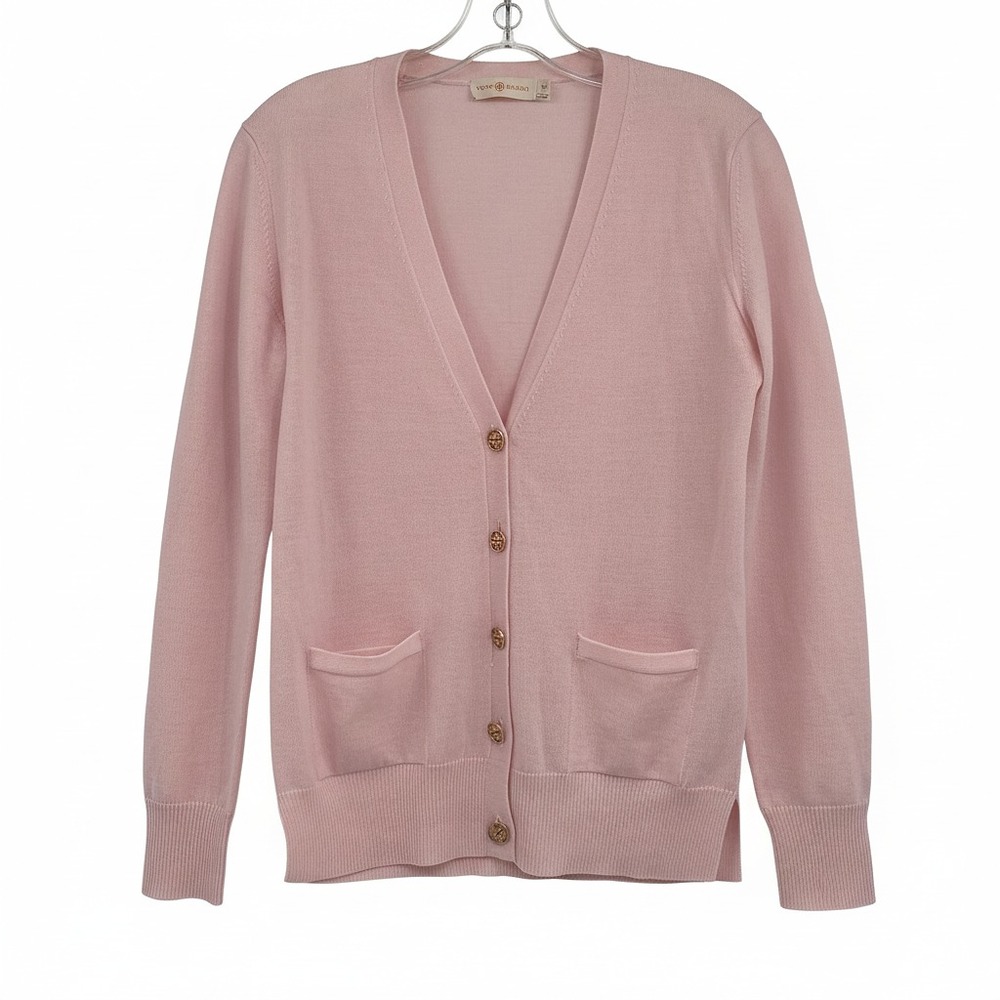 Tory Burch Cardigan Pink Merino Wool | Women's S